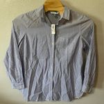Old Navy NEW  Tunic Shirt Blue Striped Long Sleeve Button Up Top Summer Womens XL Photo 0