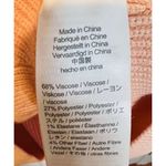 J.Crew Sweater Ribbed Stretch Crewneck Sweater Peach Large BJ580 Cable Knit Orange Photo 5