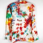 Pumpkin King Tie Dye Top Eagles Eye Sweater Jack o Lantern Pumpkin Halloween 822 Orange Size M Photo 1