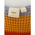 Maeve Anthropologie  Crochet Long Sleeve OS Top/ Beach Cover Rainbow Boho Relaxed Photo 6