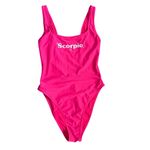 Aerie Astrology Scorpio Babewatch Cheekiest Pink One Piece Swimsuit Size Small Photo 2