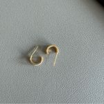 Target NWOT! Gold Double Hoop Huggie Earrings Photo 1