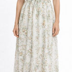 Gal Meets Glam  Dress Women’s Size 2 Floral Ruffle Cross-Back Romantic Garden Photo 0