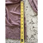 Alo Yoga  Glimpse Long Sleeve Light Heathered Pink Split Side Size Small Photo 7