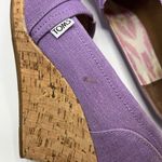 Toms Purple Orchid Wedge Hemp Sandals Sz 9.5 Open Toe Photo 7