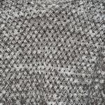 Lucky Brand Womens Sweater Size M Crew Neck Fringe Hem Basket Weave Knit Taupe Photo 2