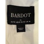 Bardot Dress Women XL White Cotton Embroidered Cut Out Tiered Maxi Boho Cottage Photo 10