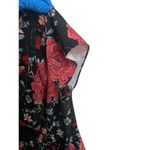 City Chic Dress And Blazer Womens Extra Small 14 Black Floral VNeck Tunic Photo 8