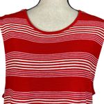 Style & Co XX-Large Maxi Dress Striped Stretch Sleeveless Slit Pullover Red New Photo 1