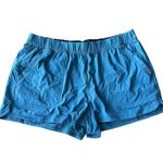 prAna Women’s L Arch Shorts Teal Blue Athletic Hiking Granola Girl Gorpcore Photo 2