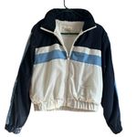 Ashley by 26 International  Blue and Cream Outerwear Photo 0