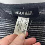 Jean Muir Vintage Wool Sweater Dress 1980s Stripes Cozy Warm Black Size M Photo 1