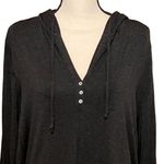 Market & Spruce  Black Heathered Hoodie Size 2X Photo 1
