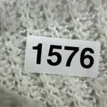 NWT Hooked Up V Neck Knit Cropped Long Sleeve Sweater XL Beige White Photo 6