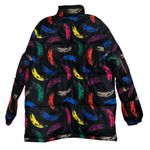 NWT $149 WeSc Banana AOP All Over Print Unisex Puffer Jacket Medium Black Photo 6