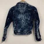 THRILL Bleached Tie Dye Cropped Denim Jackets Juniors Size S Photo 5