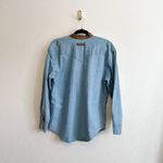 Calamity Jeans | Vintage Southwestern Denim Jean Suede Collar Shacket Jacket Blue Size M Photo 1