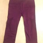 Nux clothing NWOT burgundy Nux cropped leggings. Sz M Photo 1