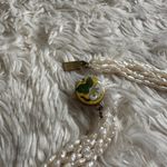 Handmade Vintage 6 Strand Freshwater Rice Irregular Pearl Necklace Cloisonne Closure Photo 6