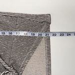 Ann Taylor Factory Cream & Black Striped Knit Hem Textured Top Photo 6