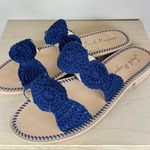 Jack Rogers  Womens Sandals 9.5 Laurin Crochet Sandal Midnight Blue Vacation Photo 0