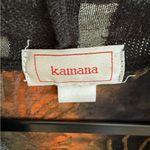 Kamana Open Front Jacket XL Multicolor Boho Artwear Cardigan Watercolor Abstract Brown Photo 7