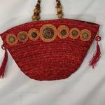 Flora Bella Bohemian Tote Bag Red Photo 1