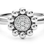 LAGOS Caviar Spark Diamond Ring Silver Photo 2