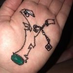 Kendra Scott Black And Emerald Necklace  Photo 0