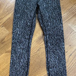 Lululemon High-Rise Black White Speckled Leggings Size 4 Performance Yoga Pants Photo 0