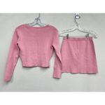MEBON By Machine Jeans Womens Two Piece Sweater Skirt Set Knit Sweater Top Med Pink Photo 1