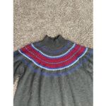 Lane Bryant  Turtleneck Fair Isle Sweater Dress Gray Pink Aztec Plus Size 26/28 Photo 6