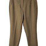Nine West Womens Dress Pants Size 14 Beige Hook and Eye Pockets Straight Photo 0