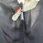 Liz Claiborne Y2K vintage  dress 10 Tulips Print Navy Blue White Cream Red maxi Photo 5