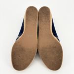 Jack Rogers Palmer Espadrille Wedge Size 8.5 Navy Suede Photo 7