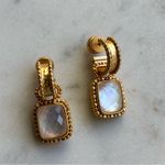 nwot Julie Vos Gold and White Earrings Photo 4