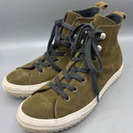 Converse ‎ Womens 8 Shoes All Star High Top Olive Green Suede Leather Sneakers Photo 0