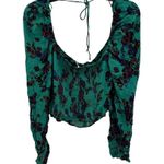 Free People Cropped Floral Hilary Top New Size Medium Photo 0