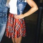 Plaid Flannel High Waisted Mini Skirt Multiple Photo 0