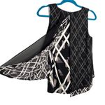 White House | Black Market WHBM Layered Split Back V Neck Sleeveless High Low Blouse Photo 8