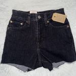 Levi's  Women's High Waisted Black Denim Shorts Photo 0