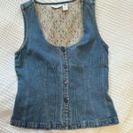 J.Jill Vintage Denim Vest Corset Style Photo 0