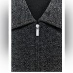 ZARA NWT 2 piece matching pants set charcoal gray zipper front collared top Photo 8