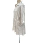l*space L*‎ Pacifica Tunic Button Down Shirt White Size Medium Large Photo 7