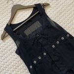 Diesel NWOT  Black Gold Asymmetry Black Sleeveless Knee Length Dress Pleated 38 Photo 1