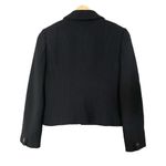 Chanel Vintage Boucle Black Wool Dinner Jacket Cropped Blazer Archival 2003 Photo 2