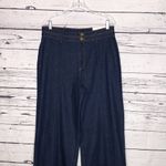 Ann Taylor NWT Size 10T Dark Blue Wash Wide Leg High Rise Denim Jeans Photo 1