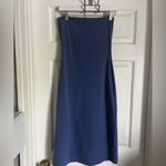 Susana Monaco  Strapless Midi Tube Dress in Blue Medium Revolve Photo 3