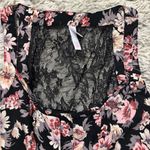 Xhilaration  Black Floral Lace Dress Size L Photo 4