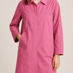 Esprit Vintage‎  Women's Solid Pink Knee-Length Rain Coat, size S Photo 0